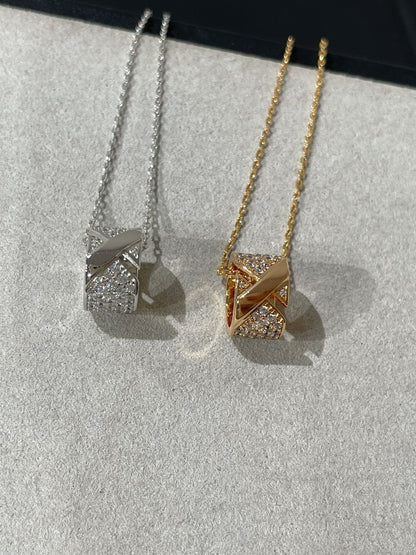 [LUXORA]LIENS EVIDENCE DIAMOND PAVED NECKLACE