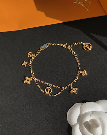 [LUXORA]BLOOMING PINK GOLD MOP BRACELET