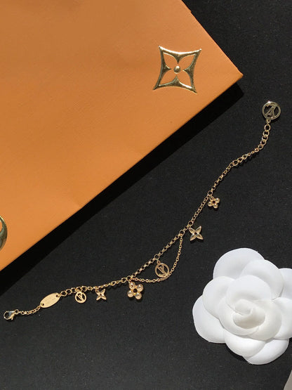 [LUXORA]BLOOMING PINK GOLD MOP BRACELET