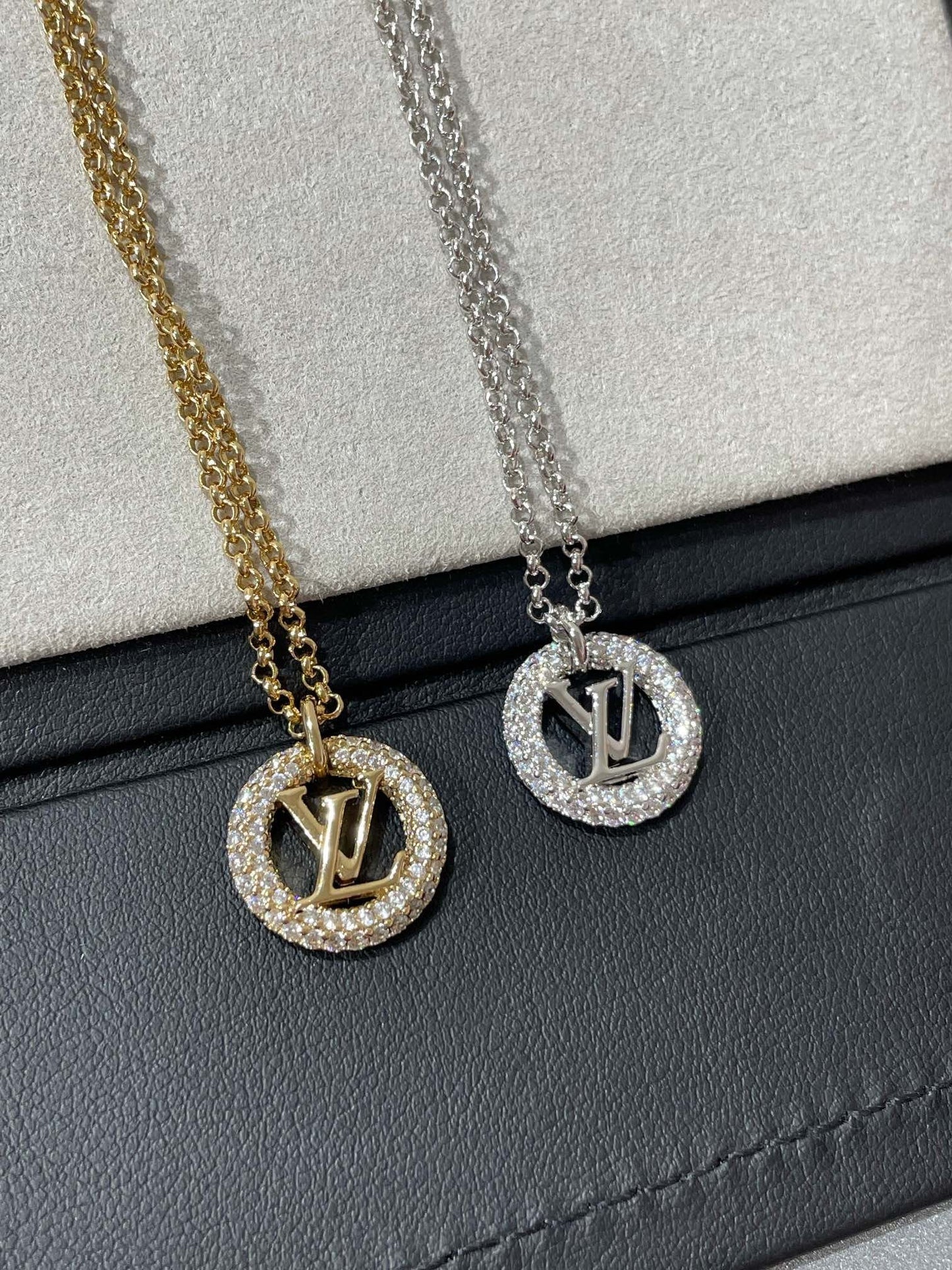 [LUXORA]BY NIGHT DIAMOND PAVED NECKLACE