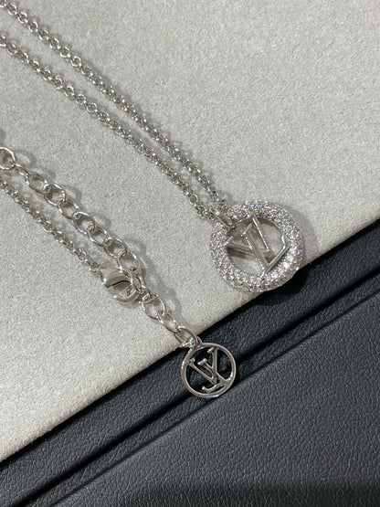 [LUXORA]BY NIGHT DIAMOND PAVED NECKLACE