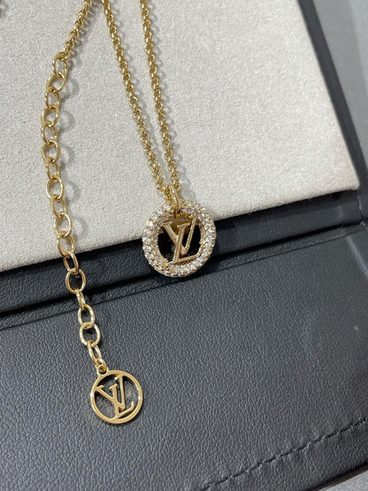 [LUXORA]BY NIGHT DIAMOND PAVED NECKLACE