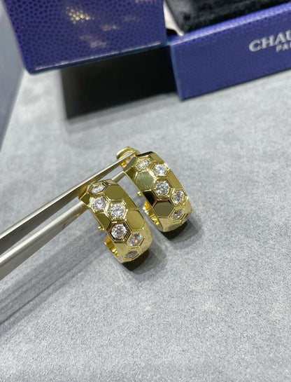 [LUXORA]BEE LOVE DIAMOND HOOP EARRINGS