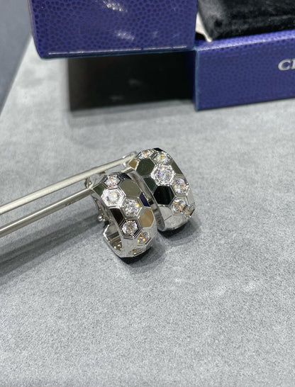 [LUXORA]BEE LOVE DIAMOND HOOP EARRINGS