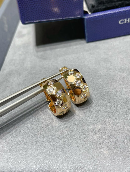[LUXORA]BEE LOVE DIAMOND HOOP EARRINGS