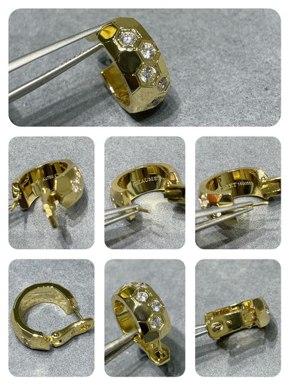 [LUXORA]BEE LOVE DIAMOND HOOP EARRINGS