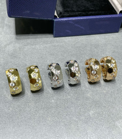 [LUXORA]BEE LOVE DIAMOND HOOP EARRINGS