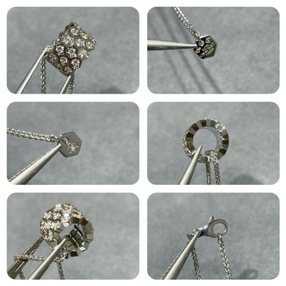 [LUXORA]BEE LOVE DIAMOND PAVED 3 ROW NECKLACE
