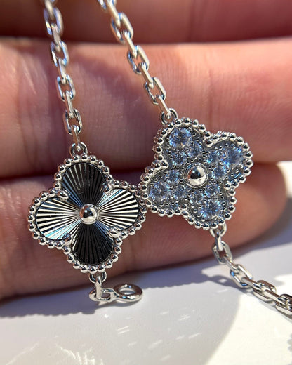 [LUXORA] CLOVER 5 MOTIF LASER BRACELET COLLECTION