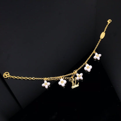 [LUXORA]LOGO 6 MOTIF STAR AND SUN GOLD BRACELET