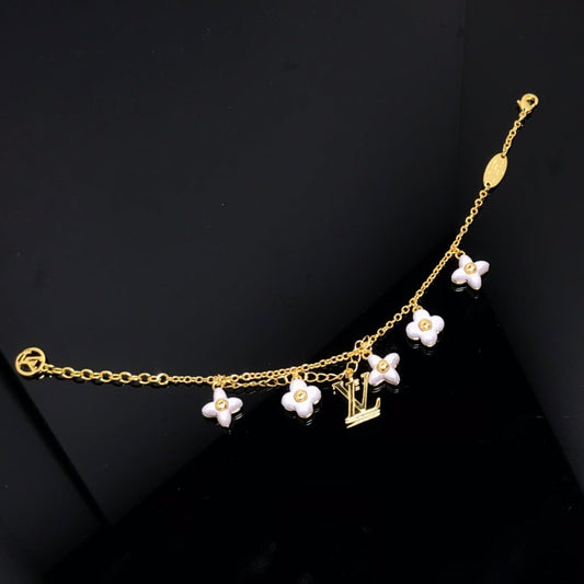 [LUXORA]LOGO 6 MOTIF STAR AND SUN GOLD BRACELET