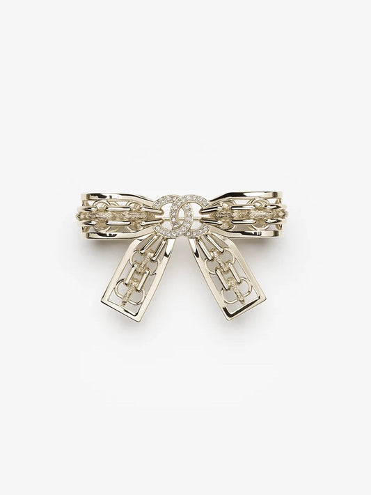 [LUXORA]25K Hollow Bow Brooch
