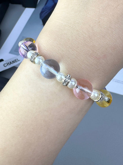 [LUXORA]Colorful Transparent Resin Bracelet