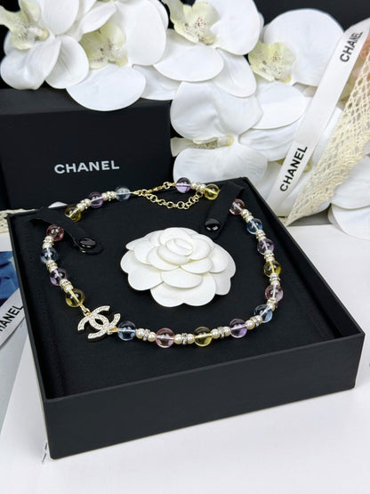 [LUXORA]26C New Spring Collection Colorful Transparent Resin Necklace