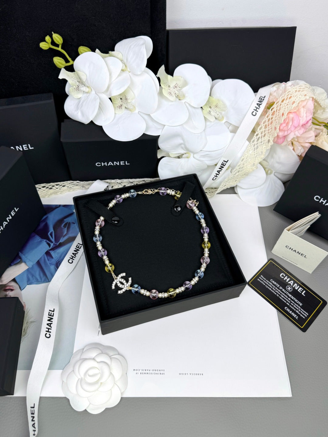 [LUXORA]26C New Spring Collection Colorful Transparent Resin Necklace