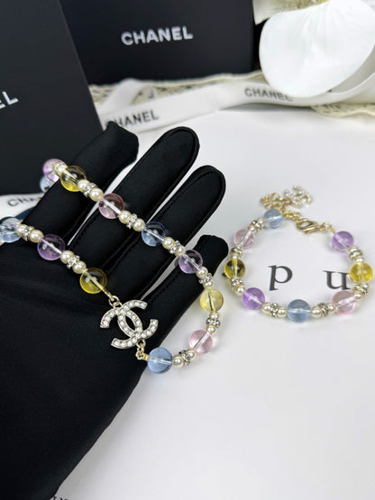 [LUXORA]26C New Spring Collection Colorful Transparent Resin Necklace