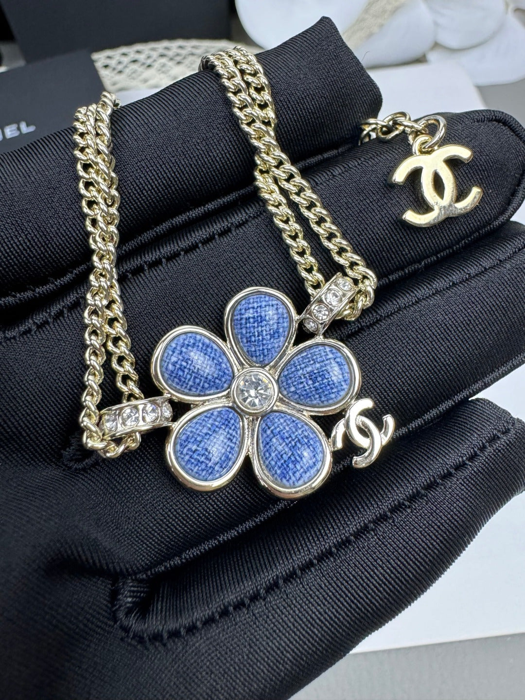 [LUXORA]VOLTE New Blue Floral Double-Layer Bracelet