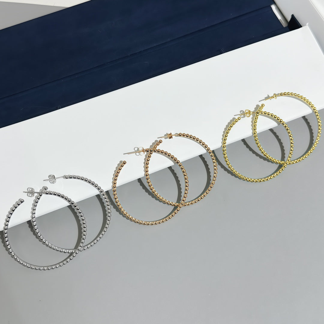 [LUXORA]SMOOTH BEAD STUD EARRINGS