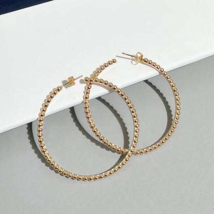 [LUXORA]SMOOTH BEAD STUD EARRINGS