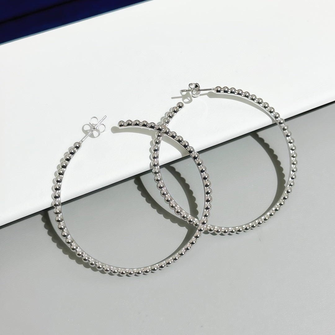 [LUXORA]SMOOTH BEAD STUD EARRINGS