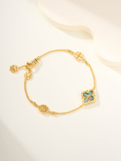 [LUXORA]B.C.L ENAMELED One-Flower Bracelet（Various Colors)