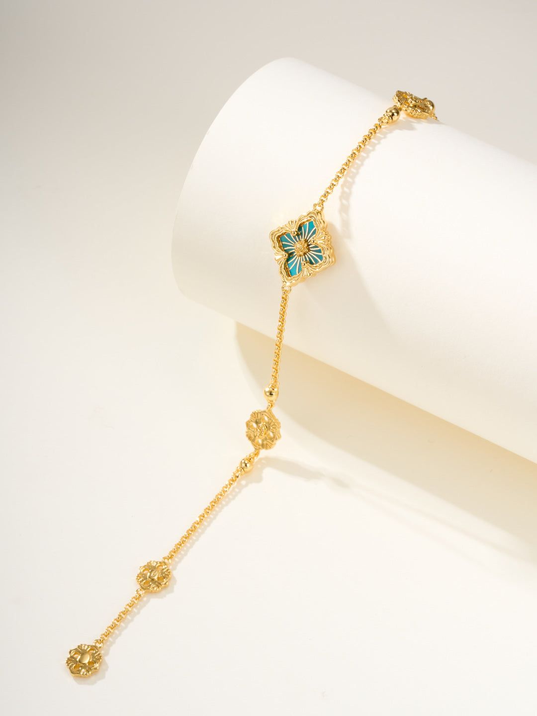[LUXORA]B.C.L ENAMELED One-Flower Bracelet（Various Colors)