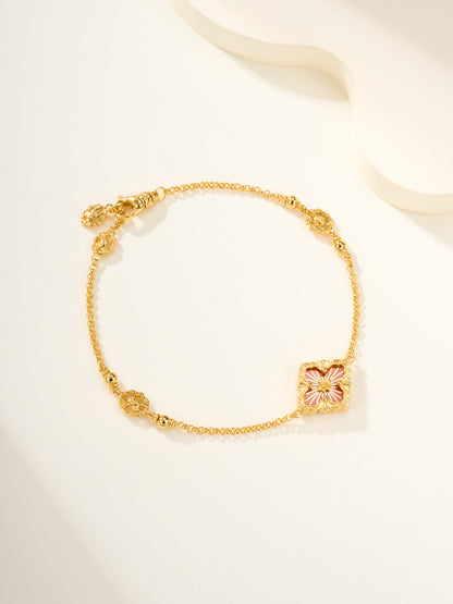 [LUXORA]B.C.L ENAMELED One-Flower Bracelet（Various Colors)