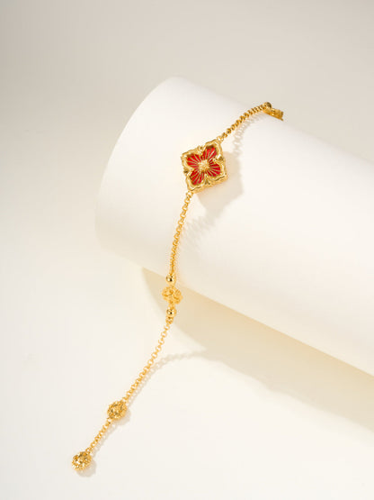 [LUXORA]B.C.L ENAMELED One-Flower Bracelet（Various Colors)