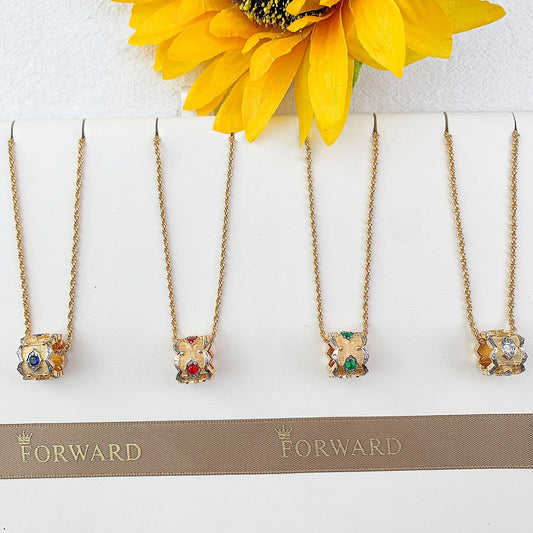 [LUXORA] B.C.L “Little Waist” Enamel  NECKLACE（Various colors