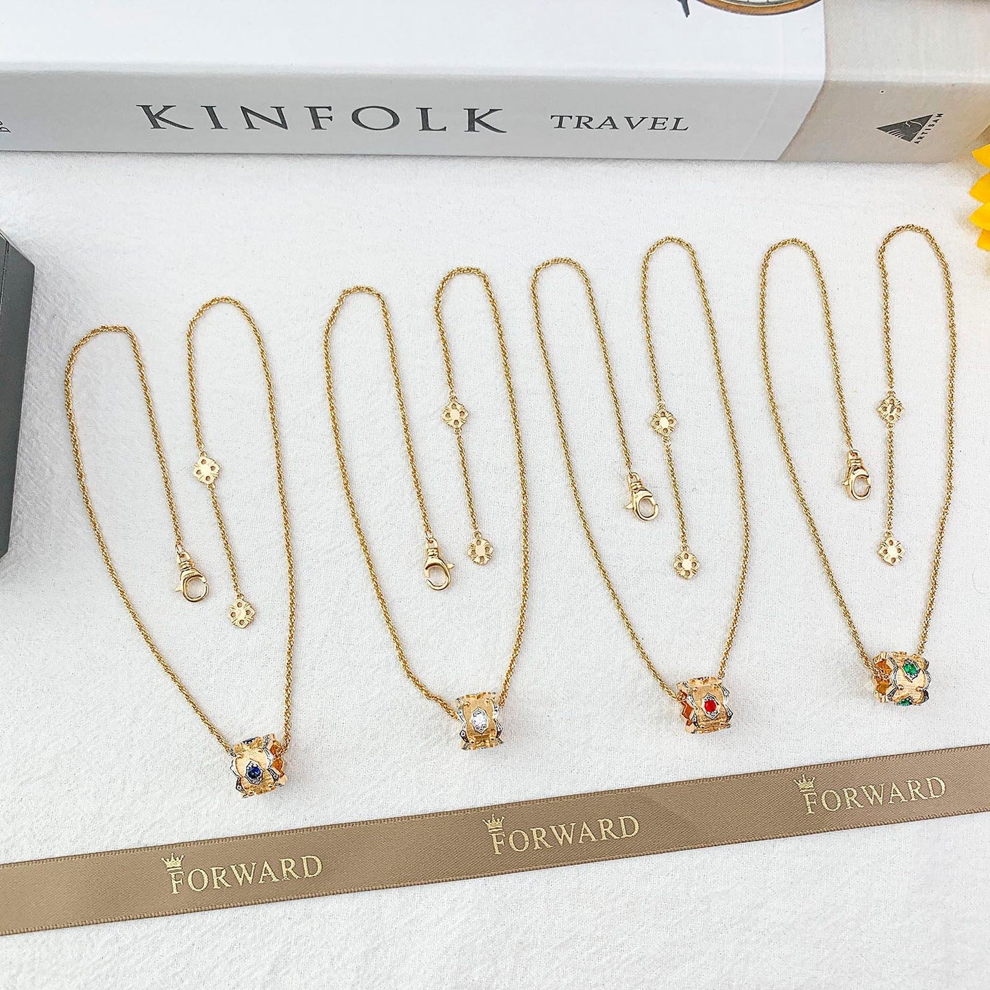 [LUXORA] B.C.L “Little Waist” Enamel  NECKLACE（Various colors
