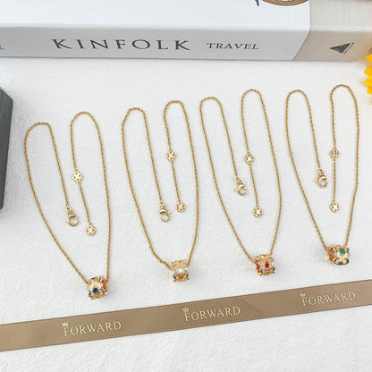 [LUXORA] B.C.L “Little Waist” Enamel  NECKLACE（Various colors