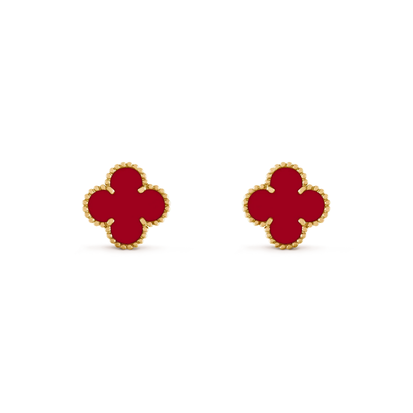 [LUXORA]CLOVER MEDIUM 1 MOTIFS CARNELIAN  EARRINGS