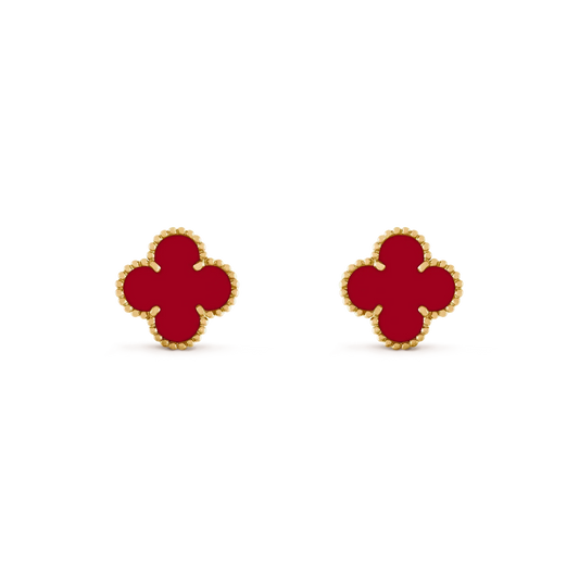 [LUXORA]CLOVER MEDIUM 1 MOTIFS CARNELIAN  EARRINGS