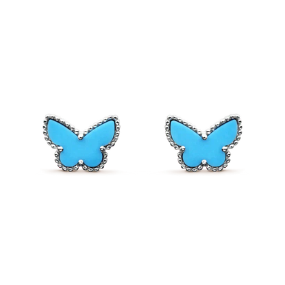 [LUXORA]BUTTERFLY TURQUOISE EARRINGS SILVER