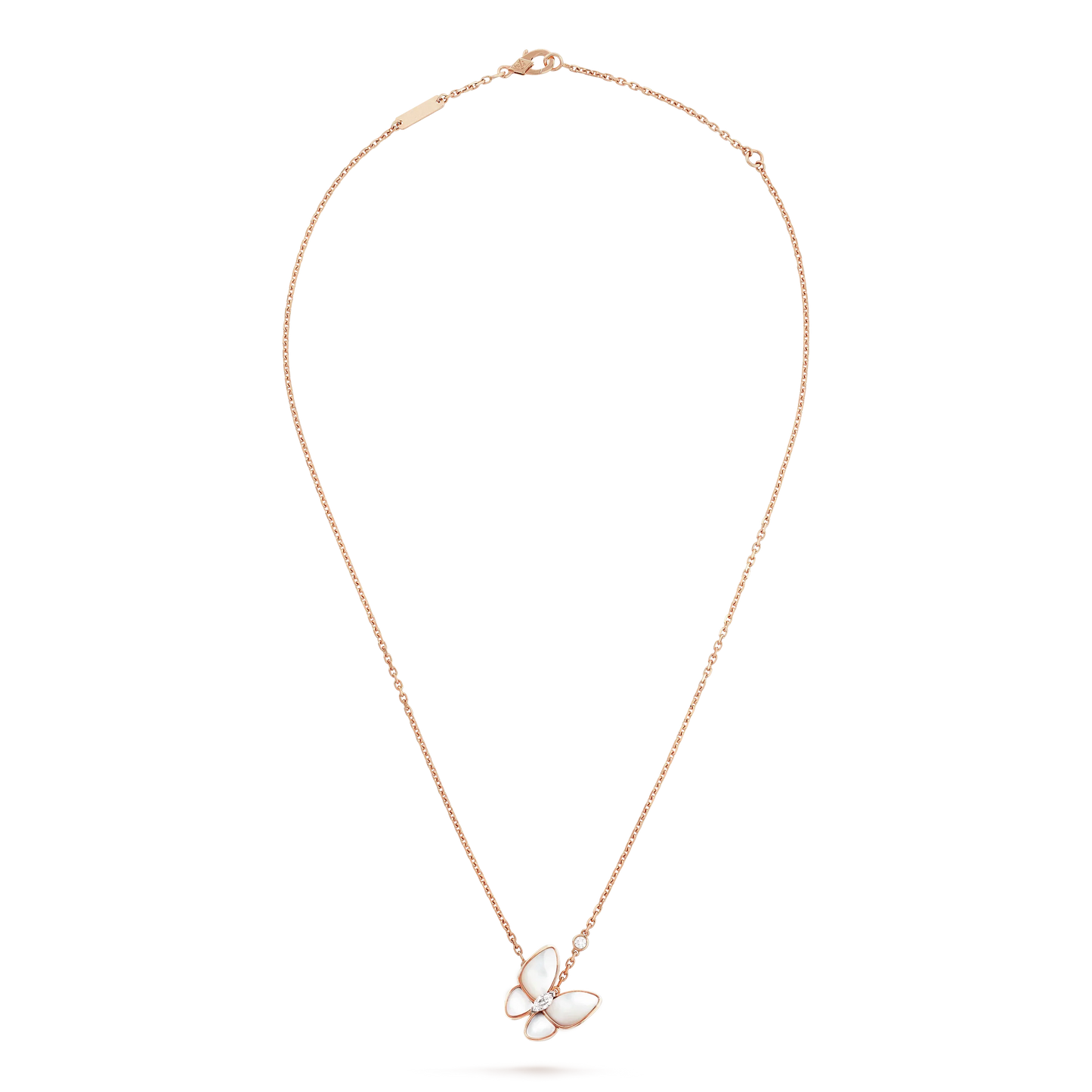 [LUXORA]BUTTERFLY MOP DIAMOND NECKLACE