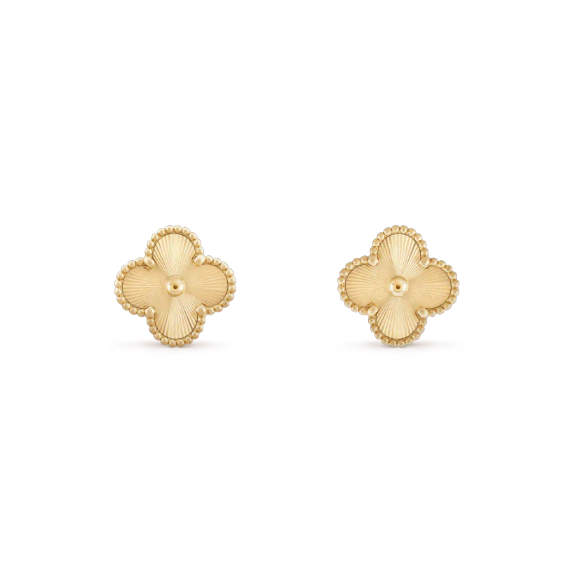 [LUXORA]CLOVER MINI 9.5MM LASER EARRINGS