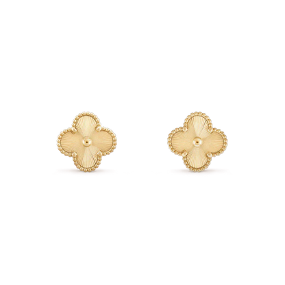 [LUXORA]CLOVER MINI 9.5MM LASER EARRINGS