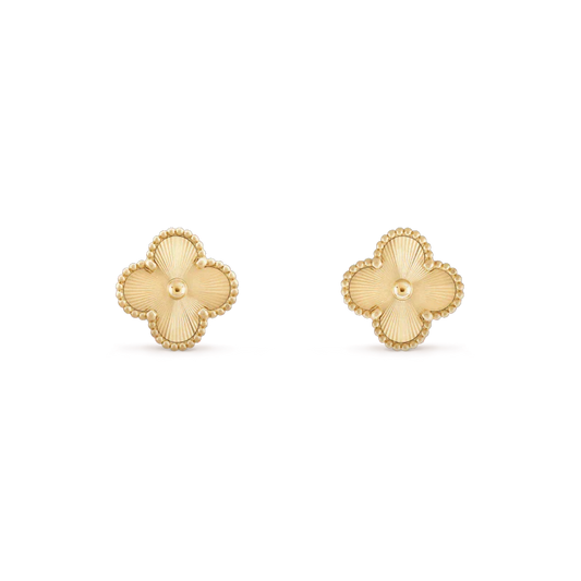 [LUXORA]CLOVER MINI 9.5MM LASER EARRINGS