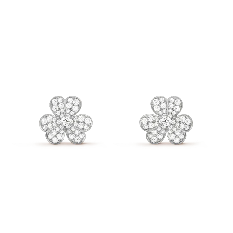 [LUXORA]CLOVER COMOS DIAMOND EARRINGS SILVER