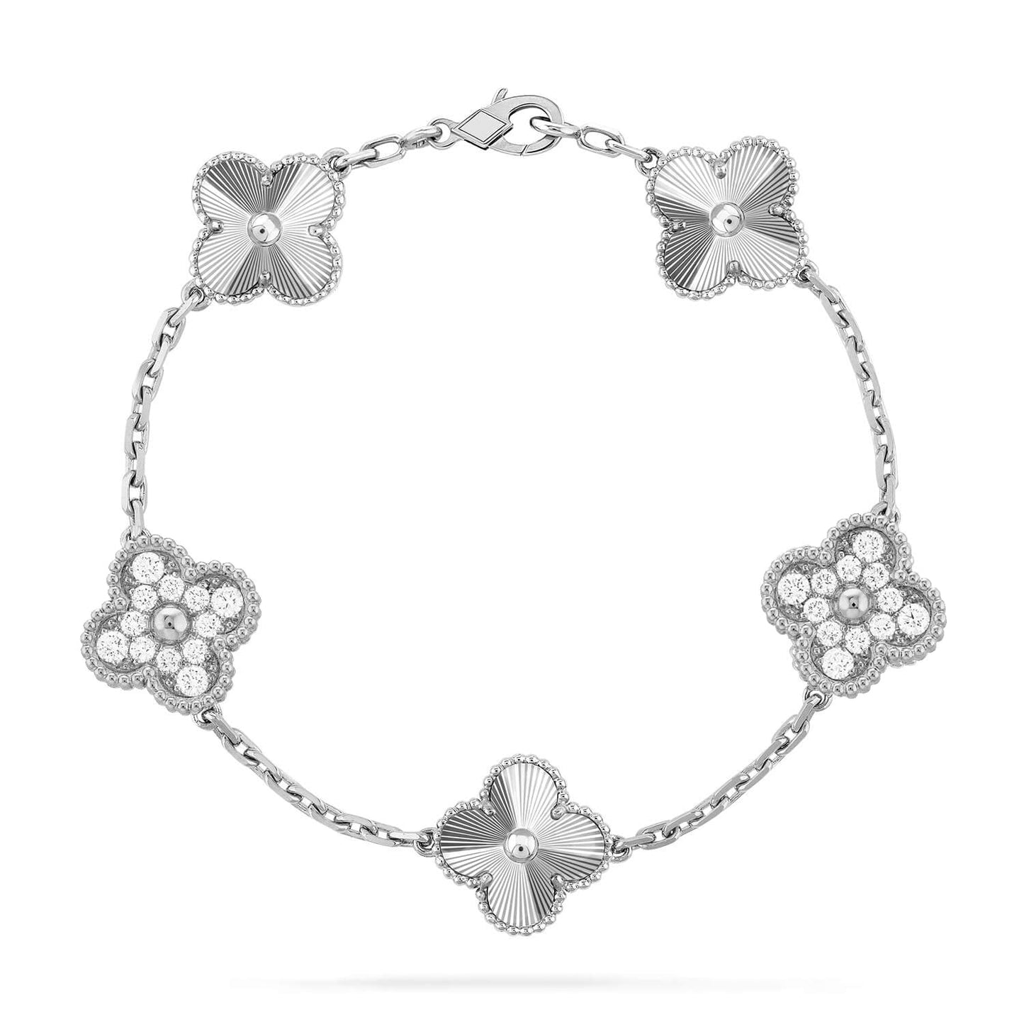 [LUXORA] CLOVER 5 MOTIF LASER BRACELET COLLECTION