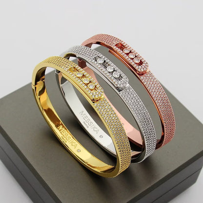 [LUXORA]Move Noa Full Pavé Diamond Bangle Bracelet