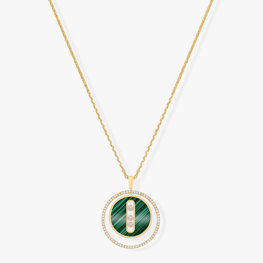 [LUXORA]Demo MOVE 3 DIAMOND MALACHITE GOLD DIAMOND NECKLACE