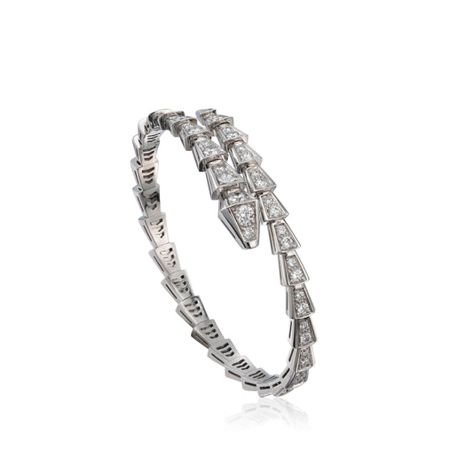 [LUXORA]SERPENTI BRACELET 6MM SILVER DIAMOND