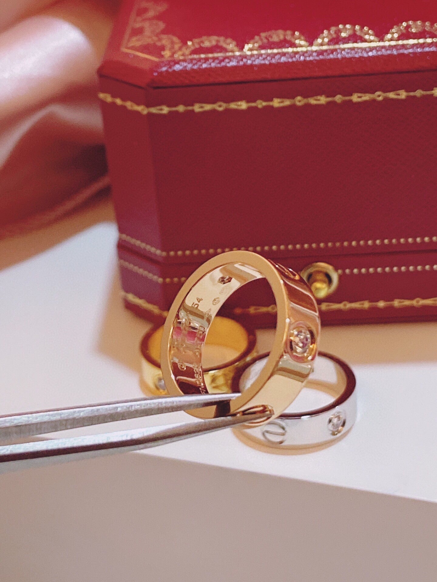 [LUXORA]Three-Diamond Ring