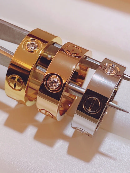 [LUXORA]Three-Diamond Ring