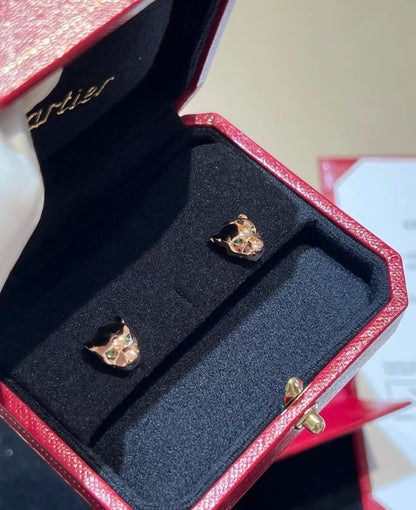 [LUXORA]CHRRTAH-PRINT STUD EARRINGS, THREE COLORS