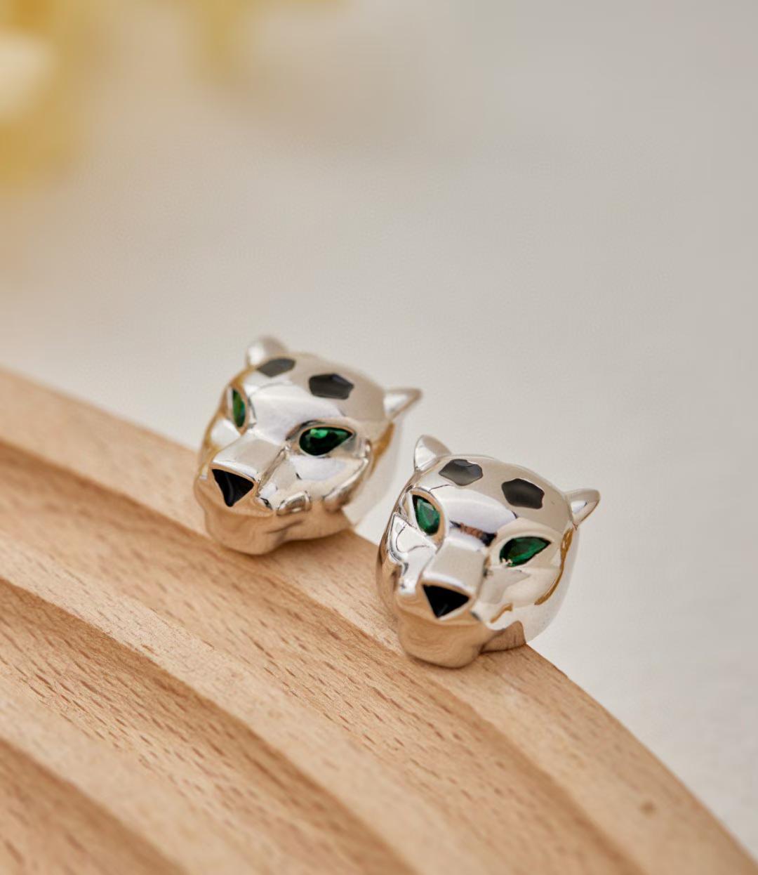 [LUXORA]CHRRTAH-PRINT STUD EARRINGS, THREE COLORS
