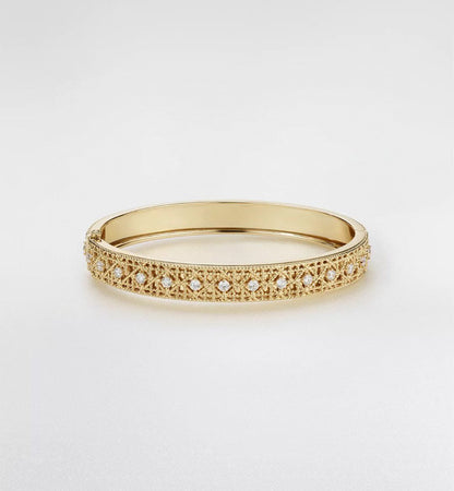 [LUXORA]2026 WOVEN-PATTERN BRACELET SET WITH FULL DIAMOND INLAY THREE-COLORS