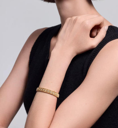 [LUXORA]2026 WOVEN-PATTERN BRACELET SET WITH FULL DIAMOND INLAY THREE-COLORS