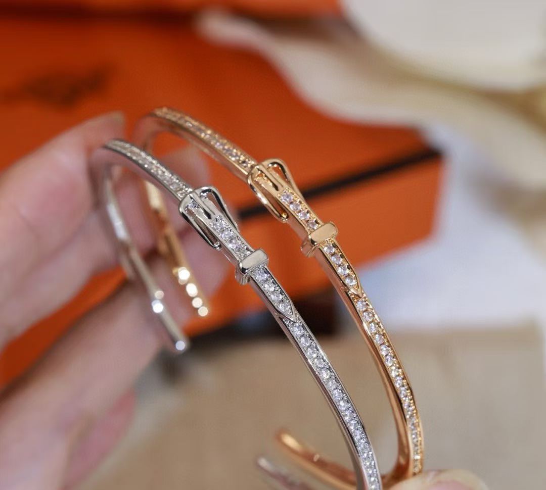 [LUXORA]DIAMOND-ENCRUSTED BRACELET THREE COLORS